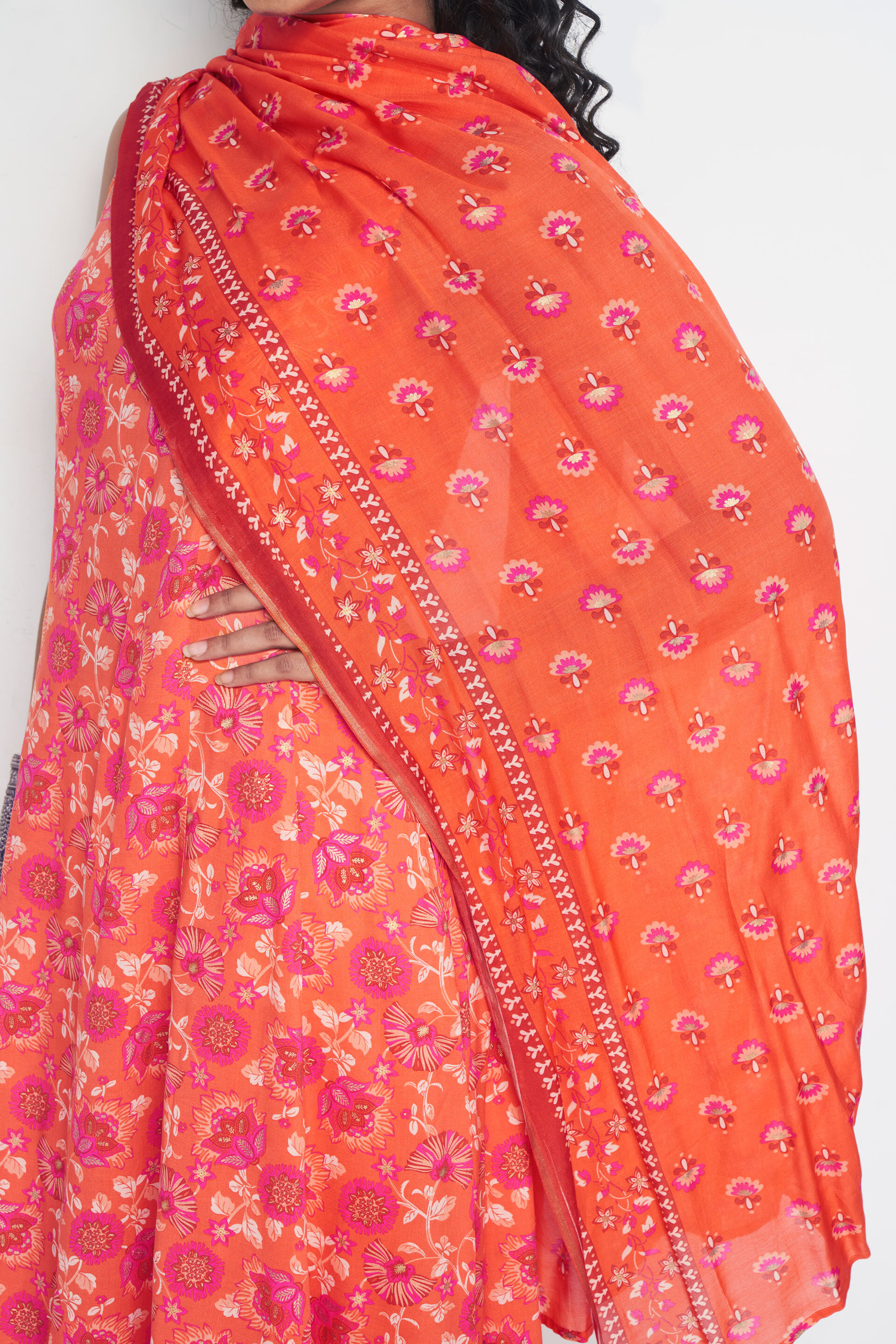 Dilnaz Kurta Set, Orange, image 9
